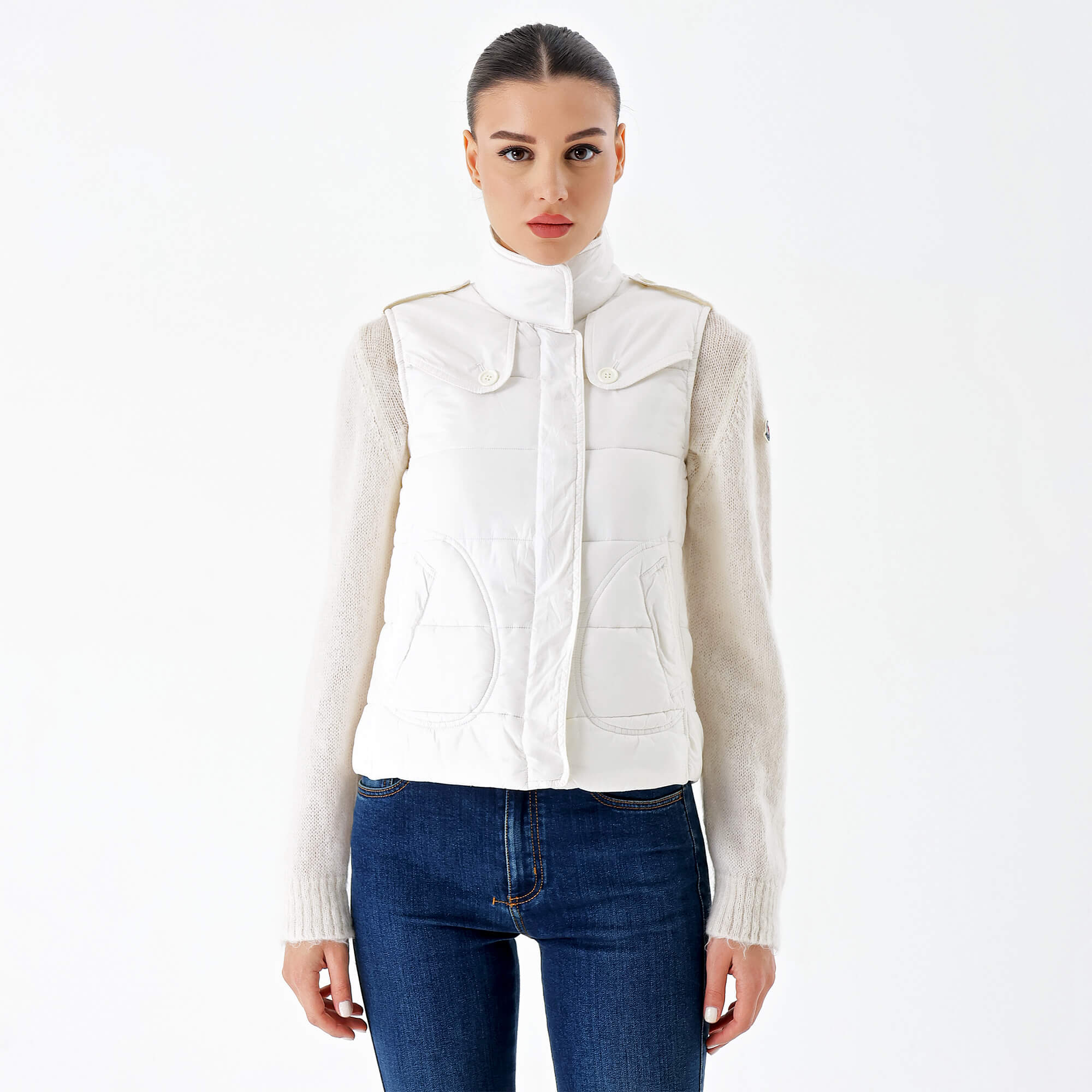 Burberry  - White Puffer Vest